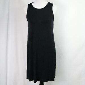Tshirt Dress Peekaboo back Beach Cover up Mossimo Womens Medium Black Tank Top